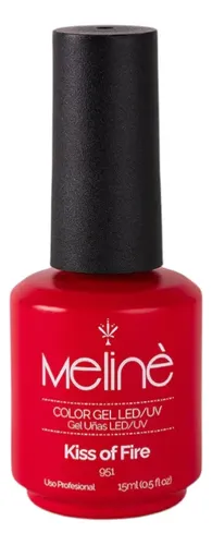 Meline Esmalte Semipermanente Gel Led/uv 951 Kiss Of Fire