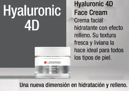 Hyaluronic 4d Face Cream Hialuronico Hidratante Lidherma
