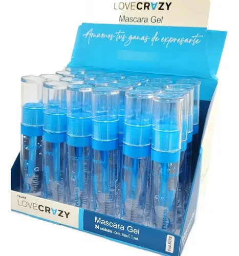 Set X 24 Rimel Mascara Gel Transparente Pestañas Tejar Love