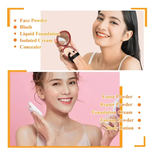 Polvo De Maquillaje Puff Nuenen Triangle Shape 100 Unidades