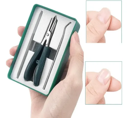 Cortauñas Biselados Eagle Beak, Dos Juegos (verde Negro)