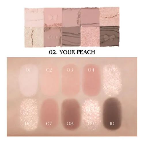 Bbia Paleta Sombras 02 Your Peach Mate Y Glitter