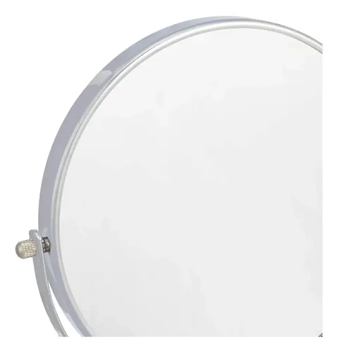 Espejo Baño Pared Redondo Cromo 1x/5x Aumento 13 X10 Platead