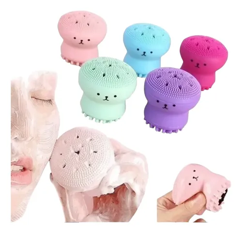 Esponja Facial De Silicona Exfoliadora Masajeadora Manual