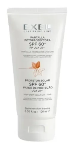 Protector Solar Facial Con Color Tratamiento Manchas 60 Exel