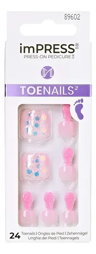Uñas Impress Pies – Brave Hearts Color Rosa