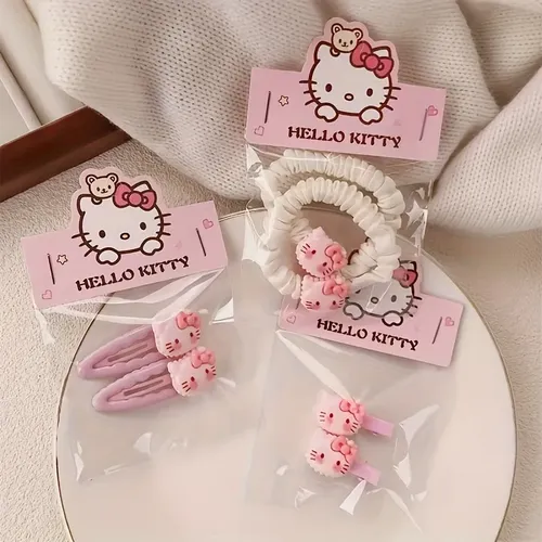 Juego 12 Accesorios Cabello Hello Kitty