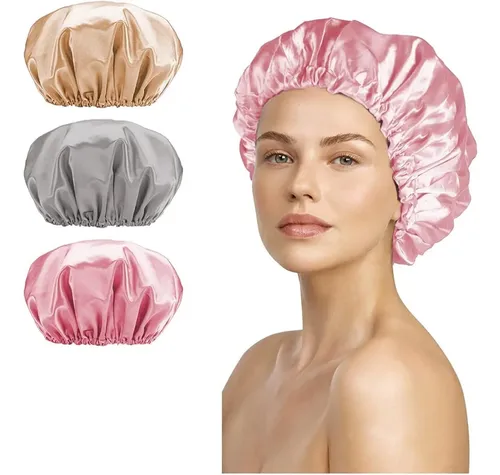 Gorro Baño Mujer 3 Piezas,reutilizable Doble Capa Zrr