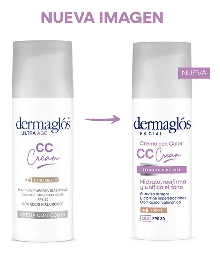 Dermaglós Ultra Age Cc Cream Fps30 Corrige Imperfecciones