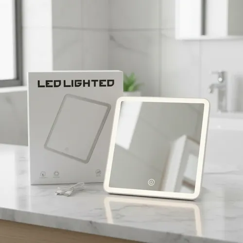 Espejo Grande Maquillaje Luz Led 3 Tonos Táctil