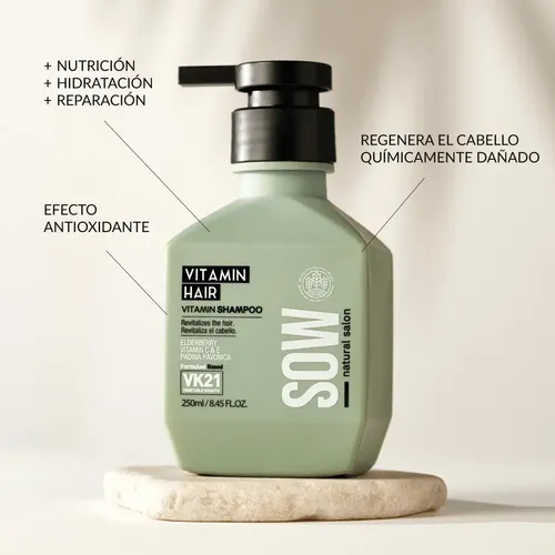 Vitamin Hair Shampoo Nutritivo Revitalizante 250ml – Sow