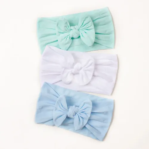 Set De Vinchas Con Moño Para Niños