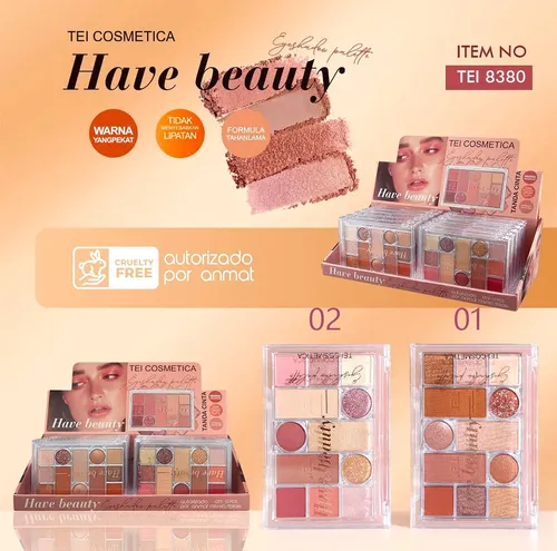 Paleta 12 Sombras Mixtas Have Beauty Tei Eyeshadow
