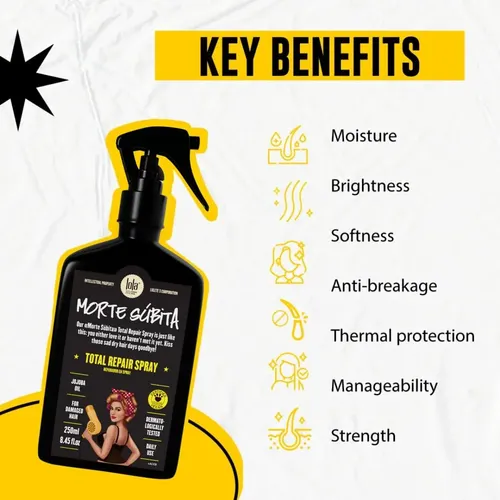 Spray Reparador Capilar Y Protector Térmico Lola Morte Súbit