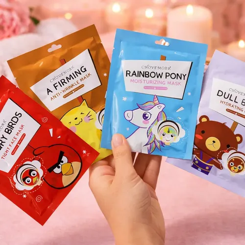 Pack X10 Mascarillas Faciales Hidratante Animalitos Mixta