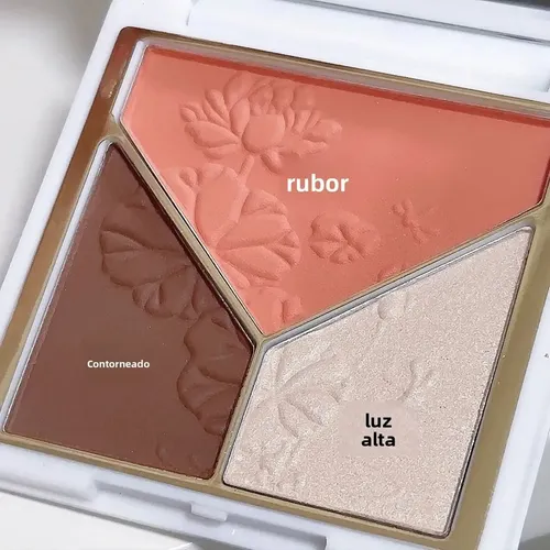Paleta De Polvos Compactos, Iluminadores Y Contornos Rosa-ch