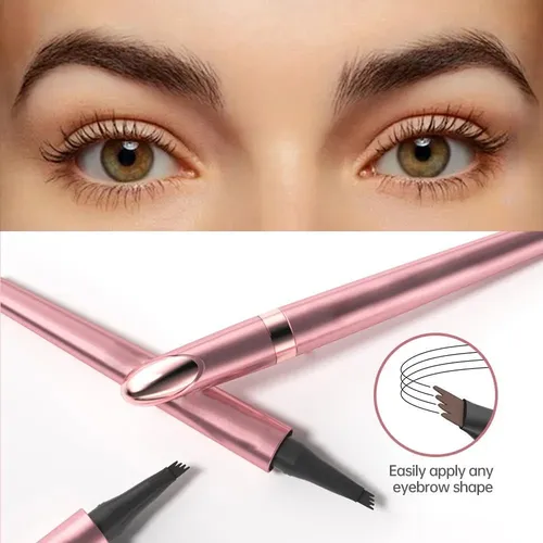 Lápiz Microblading Cejas 4 Puntas Hknbj Negro