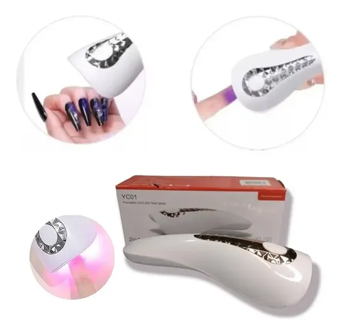 Kit Para Uñas De Soft Gel O Pres On Con Cabina Uv Recargable