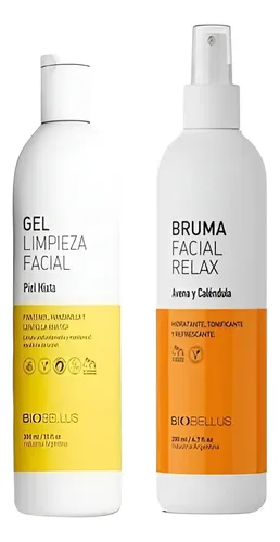 Bruma Relax Biobellus Y Gel Limpieza Facial Avena Calendula