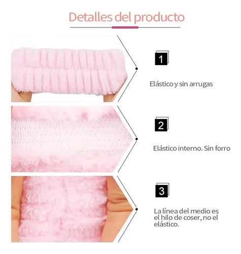 5 Diademas De Pelo Y Muñequeras Horquilla Maquillaje Spa N