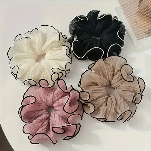 4 Scrunchies Satén Para Cabello