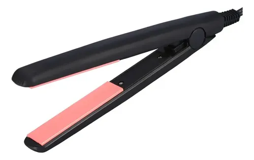 Mini Plancha Pelo Profesional Portátil Viaje Alisadora Negra Black