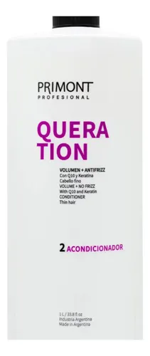 Primont Queration Q10 Keratina Acondicionador Pelo Débil 1l