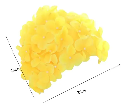 Gorro De Baño De Flores Gorros De Baño Suaves Amarillo