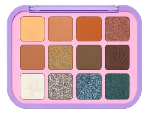 Paleta Tono 04 Sombras De Ojos 12 Colores Mate Brillante Maquillaje Rostro Veoquiero