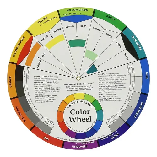 Círculo Cromático Color Wheel Modelo Interactivo Ropa Diseño Colores