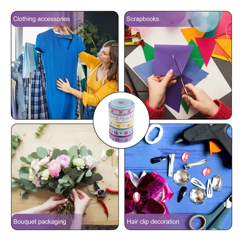 5 Rollos De Cintas Para Hacer Ropa, Manualidades, Lazos