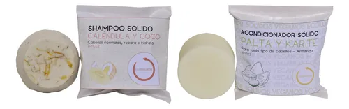 Combo Shampoo Y Acondicionador Solido Natural