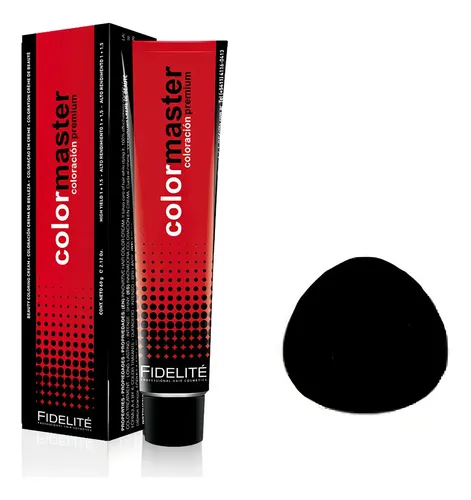 Tintura Fidelité Colormaster Profesional Tono 1 X 60gr Tono 1 Negro