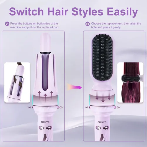 Rizadores Y Alisadores Hair Iron Chikyo 3 En 1