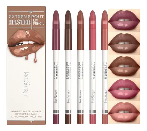 Delilineador De Labios Mate Con Brocha Integrada Mocha