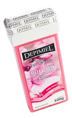 Cera Roll-on Descartable Suave Rosa Mosqueta X100g Depimiel