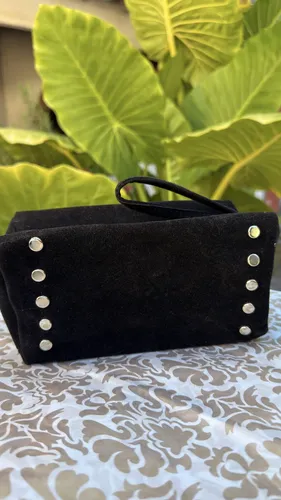 Neceser Organizador Maquillaje Gamuza Con Tachas
