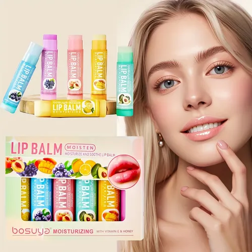 Set Bálsamo Labial Hidratante Frutal M153-6 Pcs/set