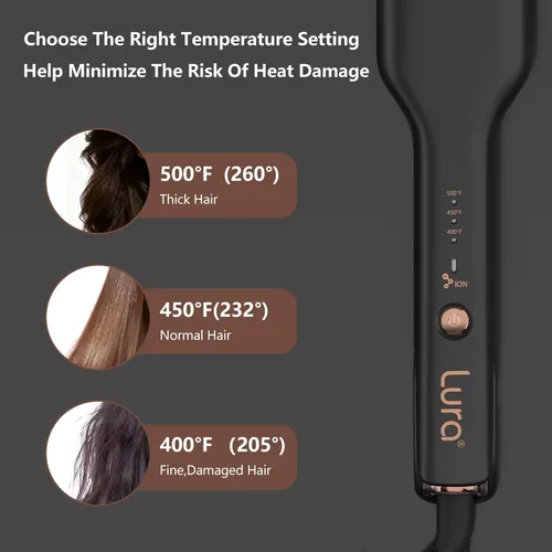 Plancha De Pelo Lura 5cm Nano Titanio Iónico 110v/220v