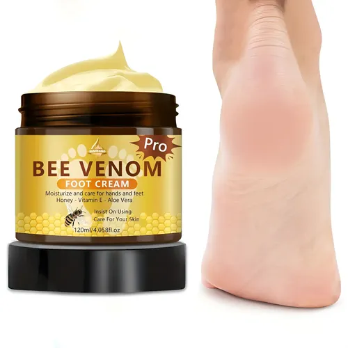 Crema Para Pies Con Toxina De Abeja, Vitamina E Y Aloe Vera