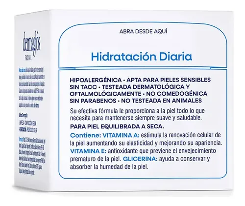 Crema Hidratación Diaria Facial Dermaglós Andrómaco