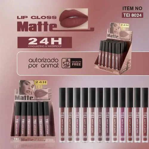 Labial Matte Tei De Larga Duración Waterproof 24hs
