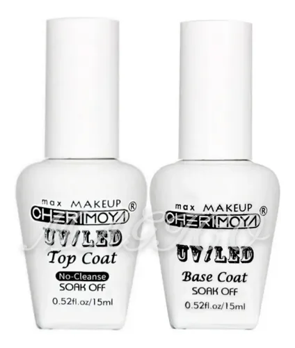 Base Coat Y Top Coat Cherimoya Esmalte Semipermanente Uñas