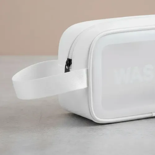 Neceser Viaje Maquillaje Portacosméticos Washbag Blanco Kit 3 Pcs