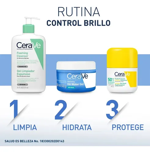 Cerave Water Gel Hidratante Con Ácido Hialurónico, 48ml