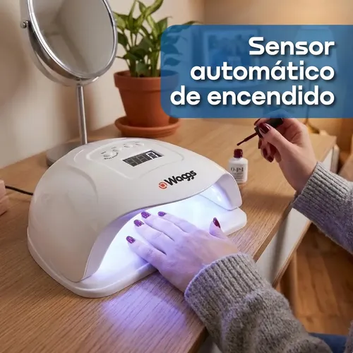 Cabina De Uñas Uv Lampara Led Waggs Profesional Manos/pies