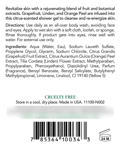 Limpiador Corporal Mario Badescu Citrus Con Pomelo 240 Ml