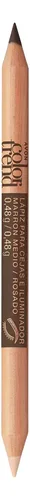 Avon Lapiz Delineador Para Cejas E Iluminador Color Trend Color Marron Oscuro / Hueso