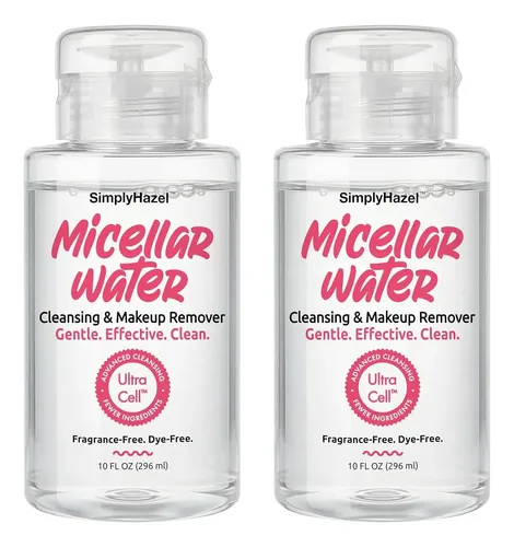 Agua Micelar Limpiadora Suave Rostro Simply Hazel 2-pack