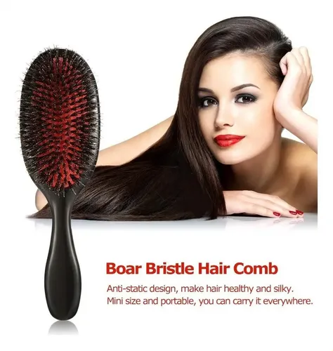Cepillo For Cabello Con Cerdas De Nylon Y Jabalí-antiestáti